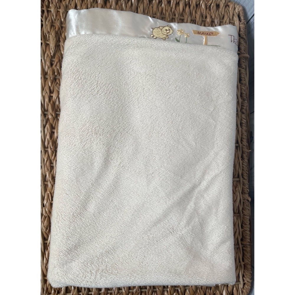 Baby Aspen Crib Blanket Lovey This Little Piggy Went to Market Security Blankie